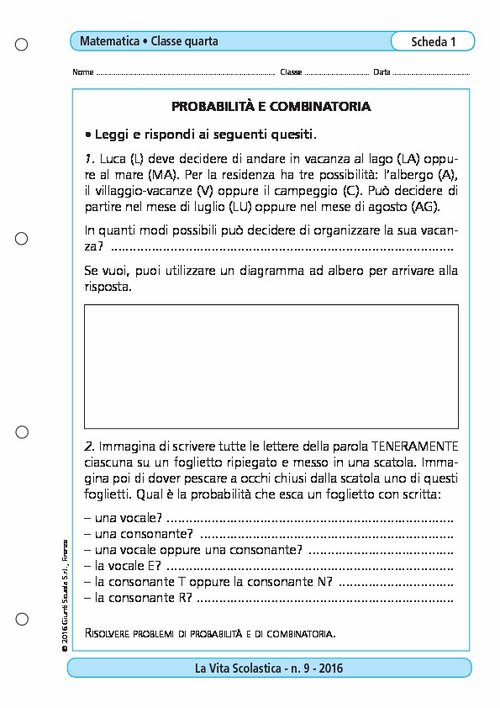 Probabilità e combinatoria | Giunti Scuola Probabilità e combinatoria | Giunti Scuola