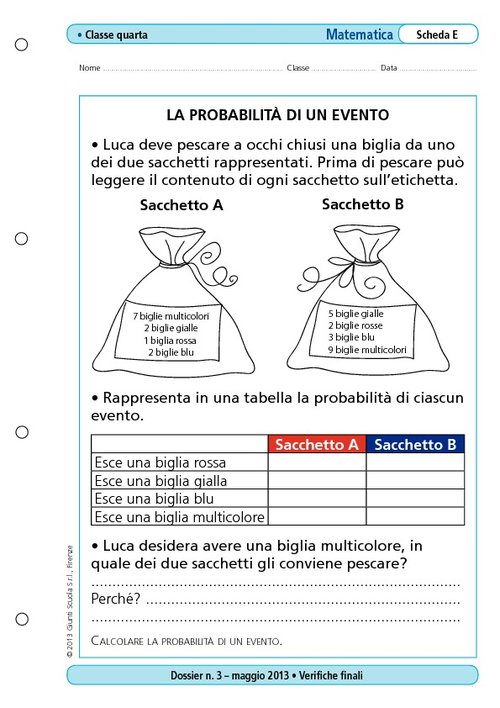 Probabilità in un evento | Giunti Scuola