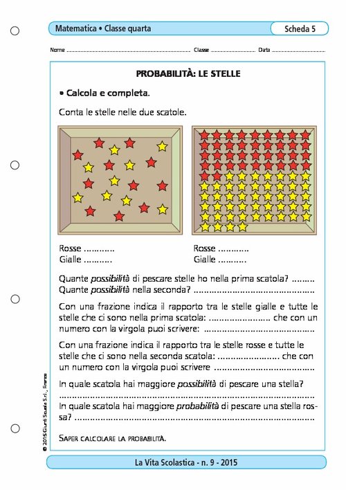 Probabilità: le stelle | Giunti Scuola