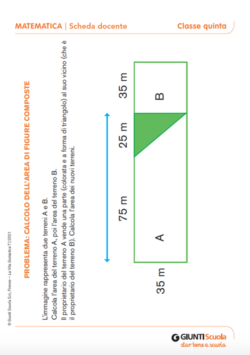 Problema: calcolo dell'area di figure composte | Giunti Scuola Problema: calcolo dell'area di figure composte | Giunti Scuola