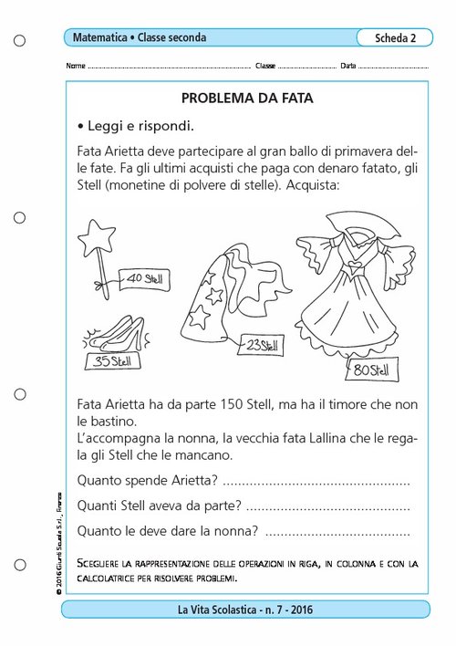 Problema da fata | Giunti Scuola Problema da fata | Giunti Scuola