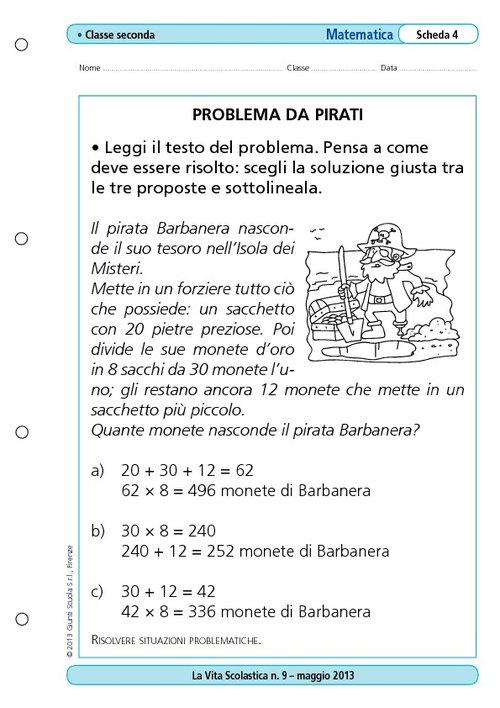 Problema da pirati | Giunti Scuola Problema da pirati | Giunti Scuola