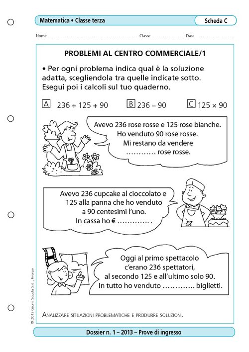 Problemi al centro commerciale/1 | Giunti Scuola Problemi al centro commerciale/1 | Giunti Scuola