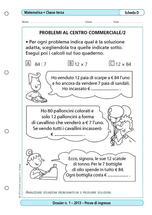 Problemi al centro commerciale/2 | Giunti Scuola Problemi al centro commerciale/2 | Giunti Scuola