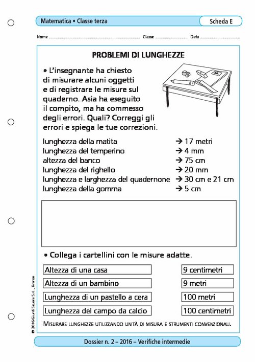 Problemi di lunghezze | Giunti Scuola