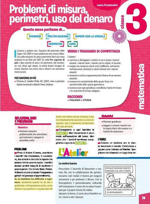 Problemi di misura, perimetri, uso del denaro | Giunti Scuola Problemi di misura, perimetri, uso del denaro | Giunti Scuola