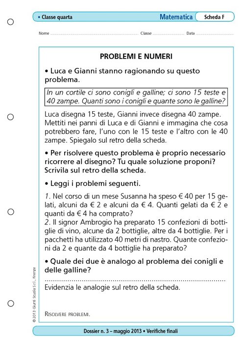 Problemi e numeri | Giunti Scuola Problemi e numeri | Giunti Scuola