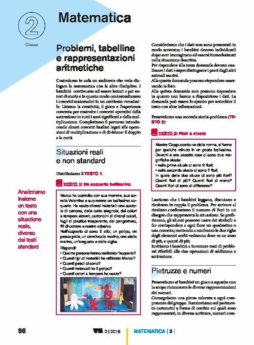 Problemi, tabelline e rappresentazioni aritmetiche | Giunti Scuola Problemi, tabelline e rappresentazioni aritmetiche | Giunti Scuola