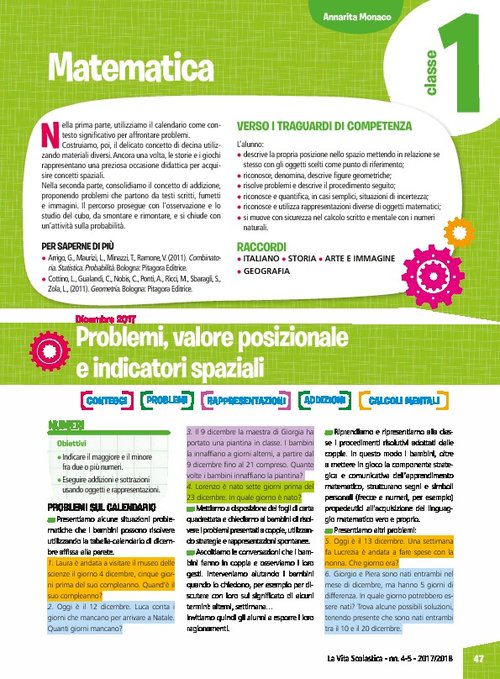 Problemi, valore posizionale e indicatori spaziali - Addizioni, solidi e probabilità | Giunti Scuola Problemi, valore posizionale e indicatori spaziali - Addizioni, solidi e probabilità | Giunti Scuola