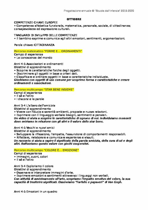 PROGETTAZIONE annuale 2019-2020 | Giunti Scuola PROGETTAZIONE annuale 2019-2020 | Giunti Scuola