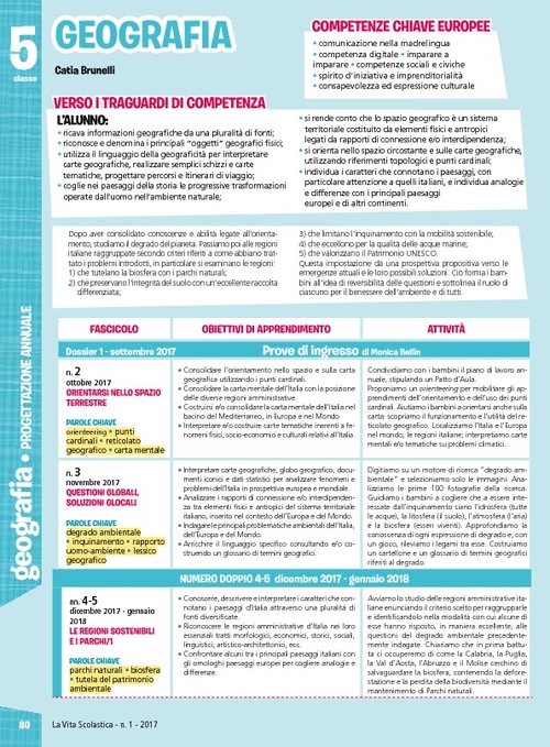 Progettazione annuale: Geografia, classe 5 (Pdf) | Giunti Scuola Progettazione annuale: Geografia, classe 5 (Pdf) | Giunti Scuola