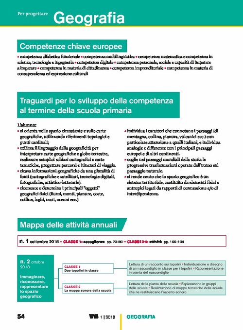 Progettazione annuale: Geografia (Pdf) | Giunti Scuola Progettazione annuale: Geografia (Pdf) | Giunti Scuola