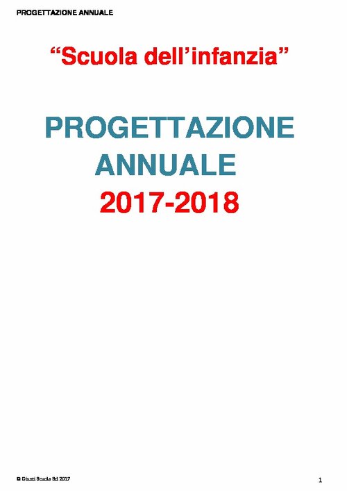 Progettazione annuale: La conoscenza del mondo (Doc) | Giunti Scuola Progettazione annuale: La conoscenza del mondo (Doc) | Giunti Scuola