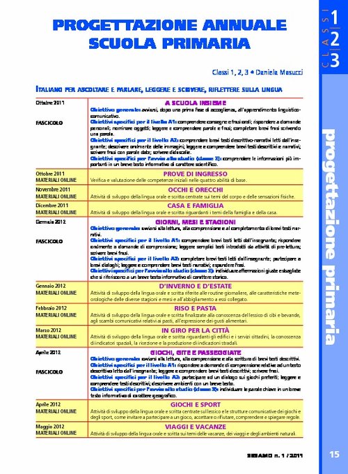 Progettazione annuale per la scuola primaria | Giunti Scuola Progettazione annuale per la scuola primaria | Giunti Scuola