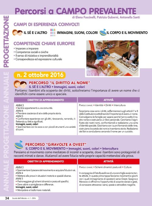 Progettazione annuale: Percorsi a campo prevalente (Pdf) | Giunti Scuola Progettazione annuale: Percorsi a campo prevalente (Pdf) | Giunti Scuola