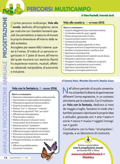 Progettazione annuale: percorsi Multicampo (Pdf) | Giunti Scuola Progettazione annuale: percorsi Multicampo (Pdf) | Giunti Scuola