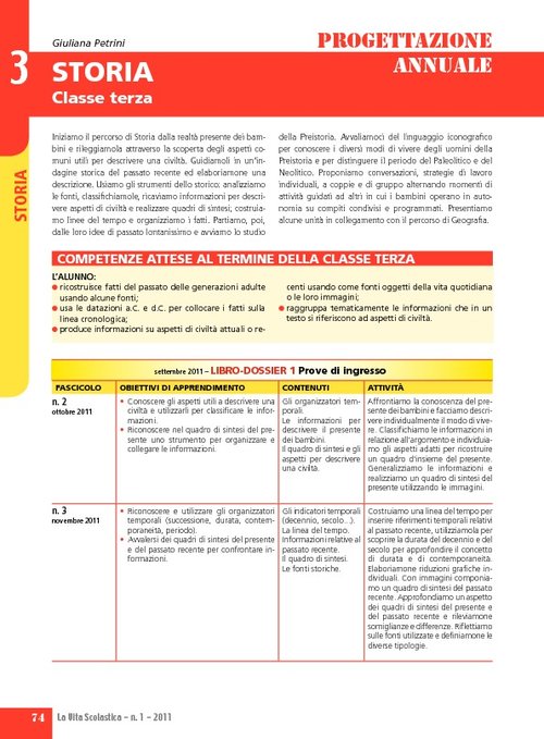 Progettazione annuale: Storia, classe 3 | Giunti Scuola Progettazione annuale: Storia, classe 3 | Giunti Scuola