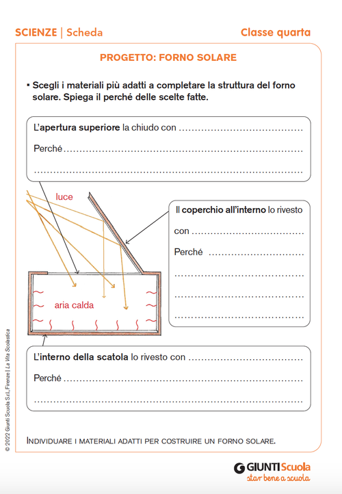 Progetto: forno solare | Giunti Scuola Progetto: forno solare | Giunti Scuola
