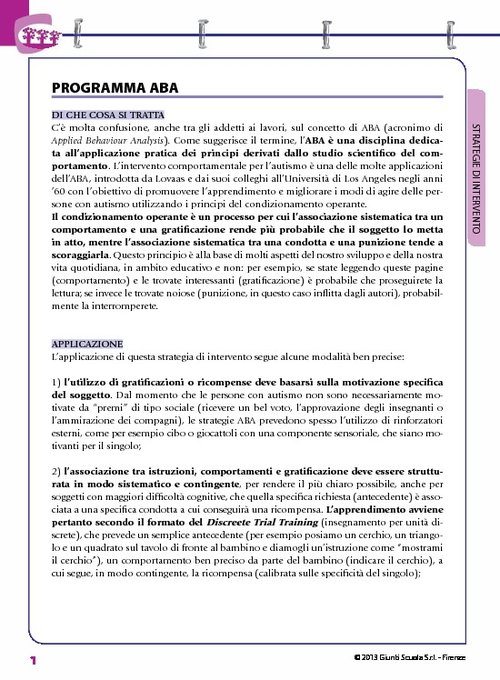 Programma ABA | Giunti Scuola Programma ABA | Giunti Scuola