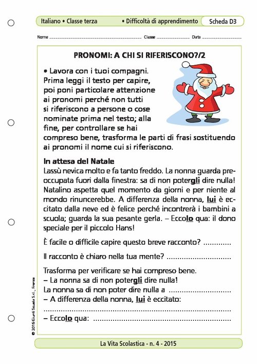 Pronomi: a chi si riferiscono?/2 | Giunti Scuola Pronomi: a chi si riferiscono?/2 | Giunti Scuola