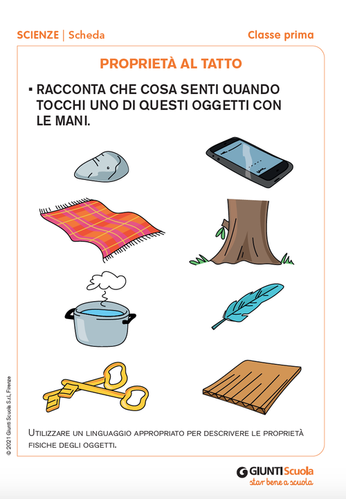 Proprietà al tatto | Giunti Scuola Proprietà al tatto | Giunti Scuola