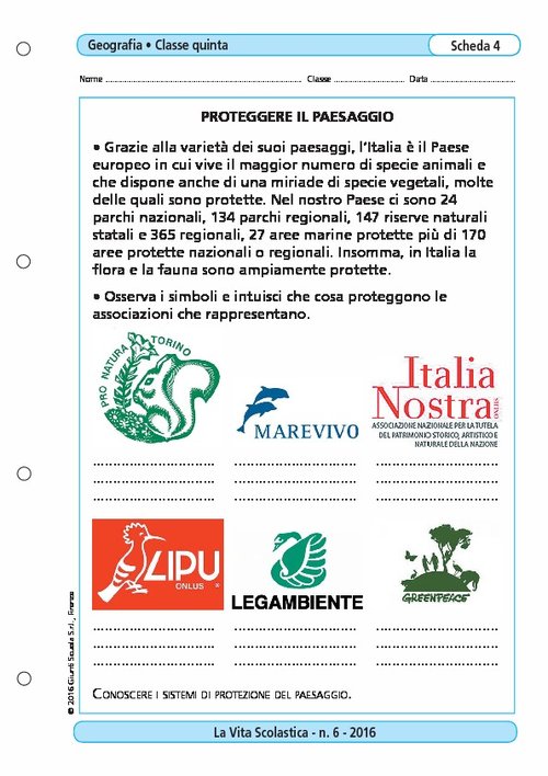 Proteggere il paesaggio | Giunti Scuola Proteggere il paesaggio | Giunti Scuola