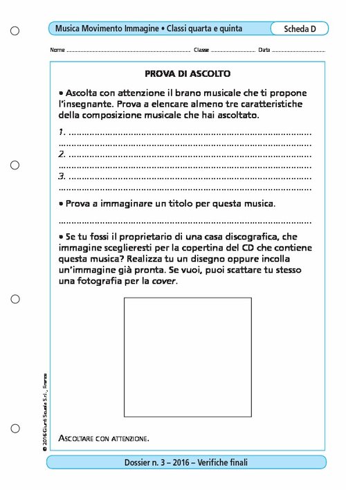 Prova di ascolto | Giunti Scuola Prova di ascolto | Giunti Scuola