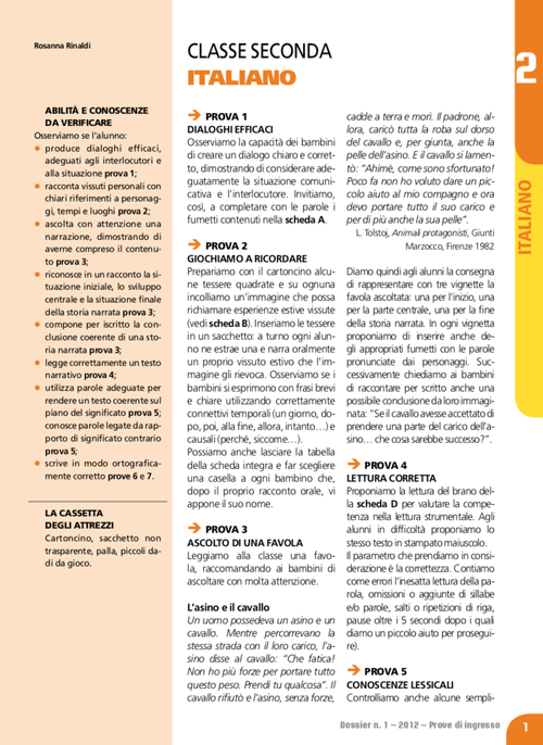 Prove di ingresso 2020-2021 - classe 2 | Giunti Scuola Prove di ingresso 2020-2021 - classe 2 | Giunti Scuola