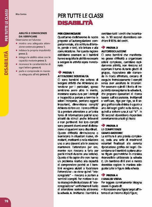 Prove di ingresso: Disabilità, tutte le classi | Giunti Scuola Prove di ingresso: Disabilità, tutte le classi | Giunti Scuola