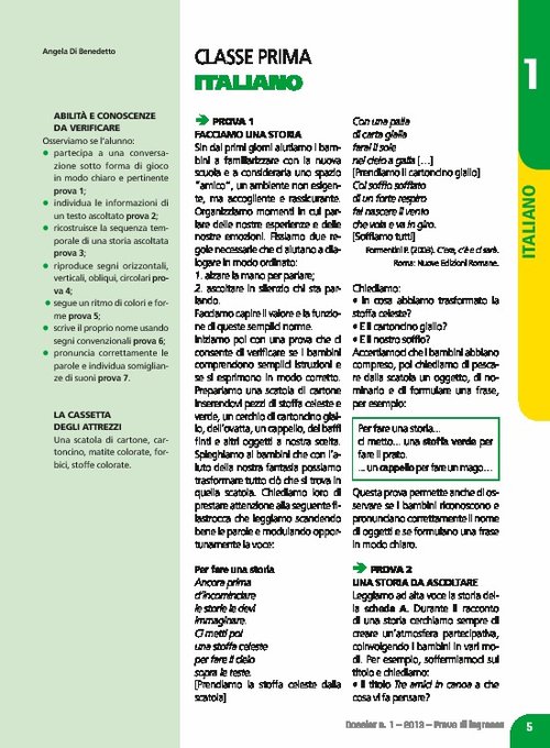 Prove di ingresso: Italiano, classe 1 | Giunti Scuola Prove di ingresso: Italiano, classe 1 | Giunti Scuola