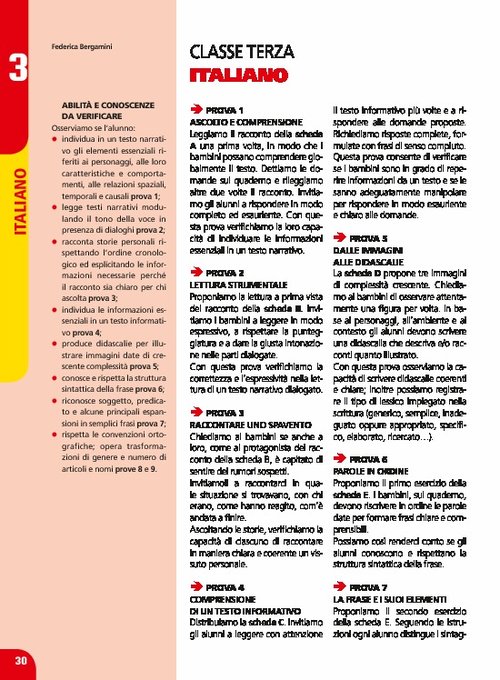 Prove di ingresso: Italiano, classe 3 | Giunti Scuola Prove di ingresso: Italiano, classe 3 | Giunti Scuola