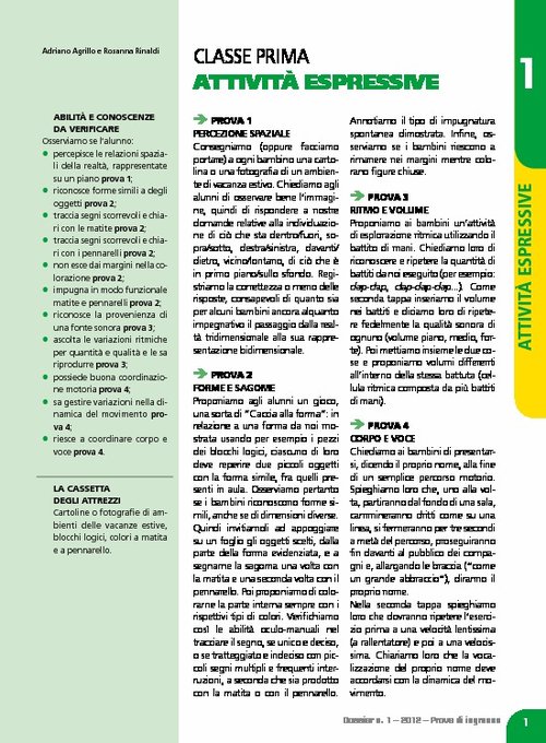 Prove di ingresso per tutte le classi | Giunti Scuola Prove di ingresso per tutte le classi | Giunti Scuola