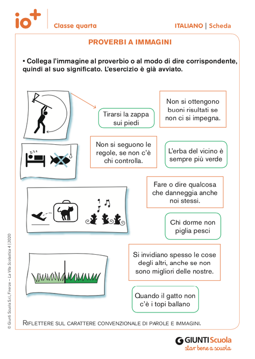 Proverbi a immagini | Giunti Scuola Proverbi a immagini | Giunti Scuola