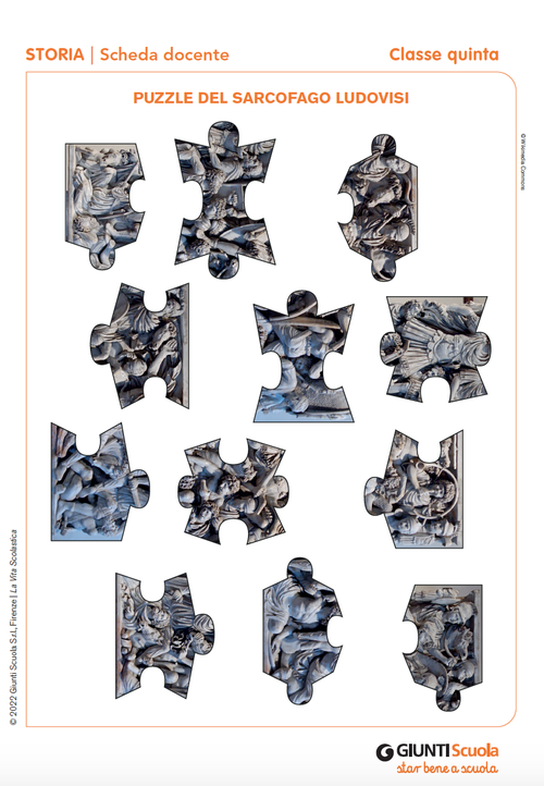 Puzzle del Sarcofago Ludovisi | Giunti Scuola Puzzle del Sarcofago Ludovisi | Giunti Scuola