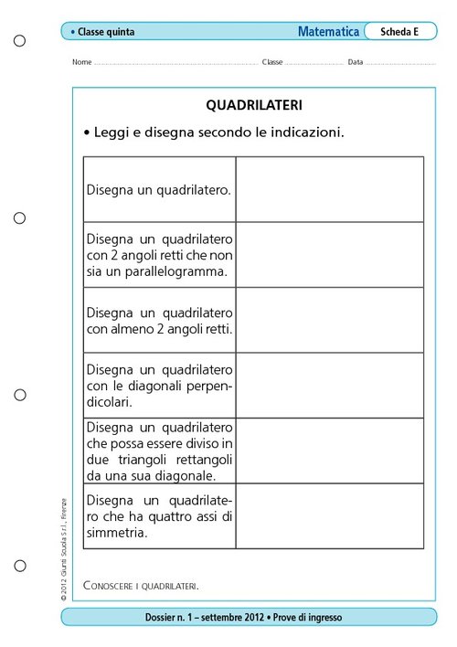 Quadrilateri | Giunti Scuola Quadrilateri | Giunti Scuola