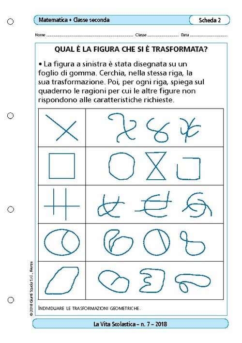 Qual è la figura che si è trasformata? | Giunti Scuola Qual è la figura che si è trasformata? | Giunti Scuola