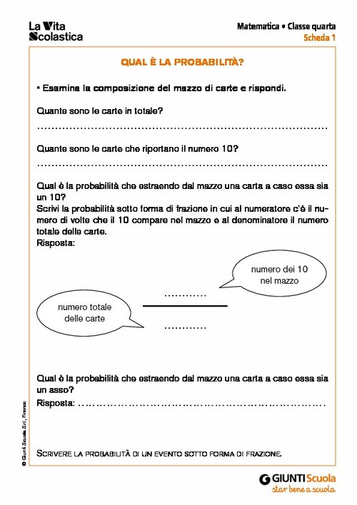 Qual è la probabilità? | Giunti Scuola Qual è la probabilità? | Giunti Scuola