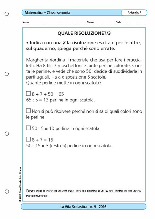 Quale risoluzione?/3 | Giunti Scuola Quale risoluzione?/3 | Giunti Scuola