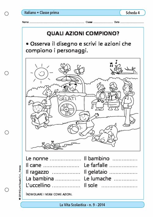 Quali azioni compiono? | Giunti Scuola Quali azioni compiono? | Giunti Scuola