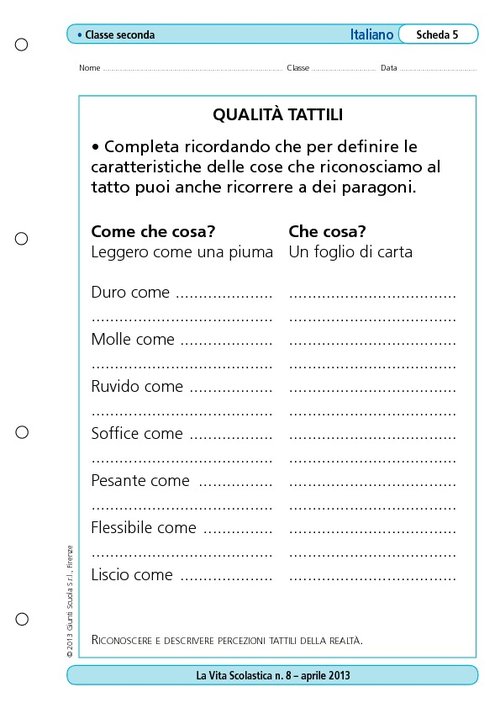 Qualità tattili | Giunti Scuola Qualità tattili | Giunti Scuola