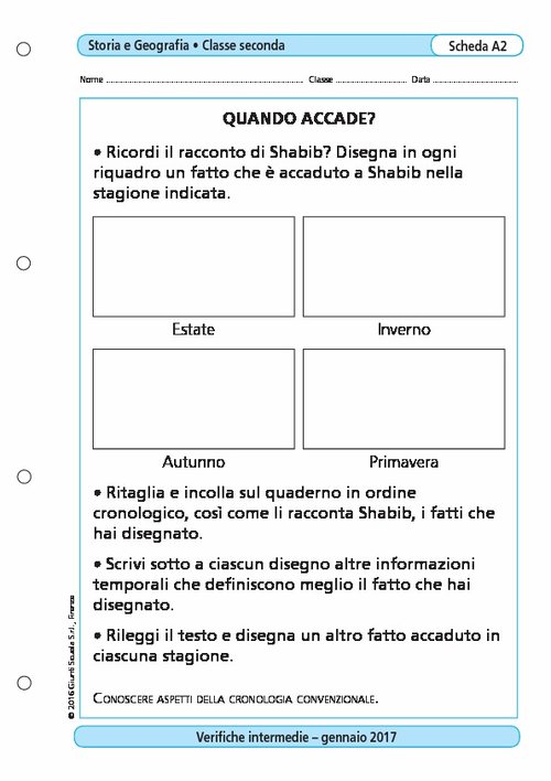 Quando accade? | Giunti Scuola Quando accade? | Giunti Scuola