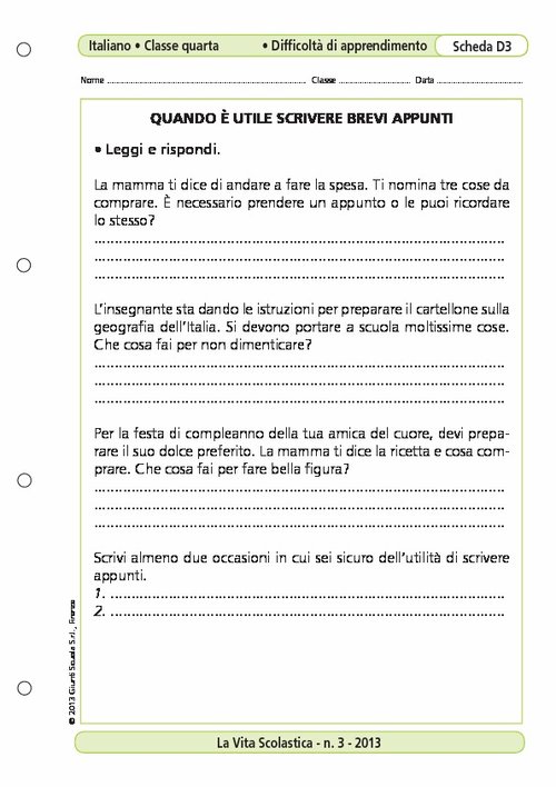Quando è utile scrivere brevi appunti | Giunti Scuola Quando è utile scrivere brevi appunti | Giunti Scuola