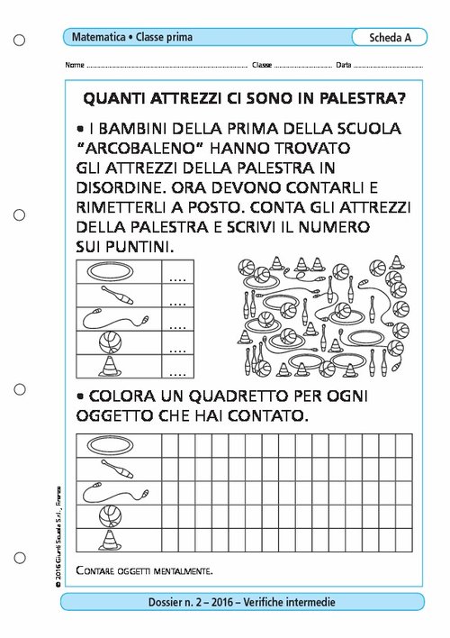 Quanti attrezzi ci sono in palestra? | Giunti Scuola Quanti attrezzi ci sono in palestra? | Giunti Scuola