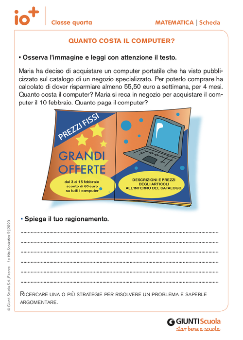 Quanto costa il computer? | Giunti Scuola Quanto costa il computer? | Giunti Scuola