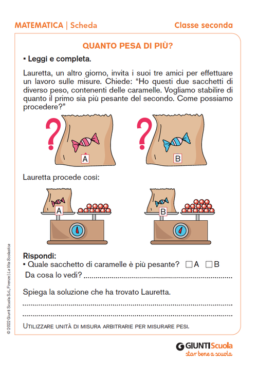 Quanto pesa di più? | Giunti Scuola Quanto pesa di più? | Giunti Scuola