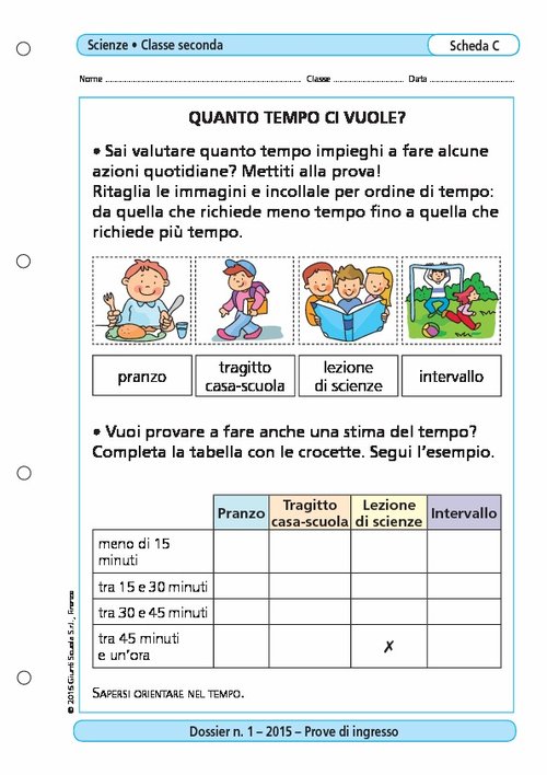 Quanto tempo ci vuole? | Giunti Scuola Quanto tempo ci vuole? | Giunti Scuola