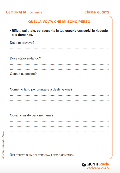 Quella volta che mi sono perso | Giunti Scuola