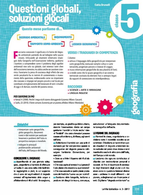 Questioni globali, soluzioni glocali | Giunti Scuola Questioni globali, soluzioni glocali | Giunti Scuola