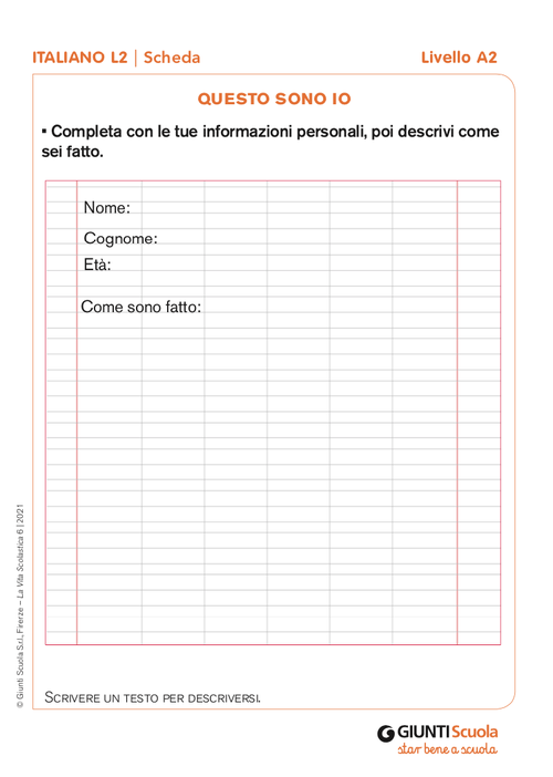 Questo sono io | Giunti Scuola Questo sono io | Giunti Scuola