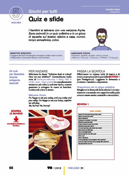 Quiz e sfide | Giunti Scuola